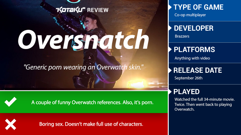 Illustration for article titled Oversnatch: The Kotaku Review
